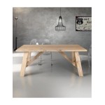 Tavolo in legno di design Fisso Naturale