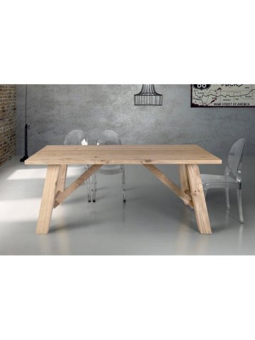 Tavolo in legno di design Fisso Naturale