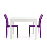 Tavolo quadrato con apertura a libro