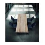 Tavolo moderno in legno massello nodo aperto