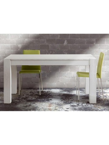 Tavolo da Pranzo Legno Abete Bianco