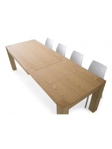 Tavolo Allungabile in Legno Rovere Naturale Spazzolato