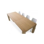 Tavolo allungabile in legno rovere naturale spazzolato