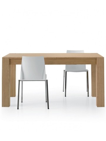 Tavolo Allungabile in Legno Rovere Naturale Spazzolato