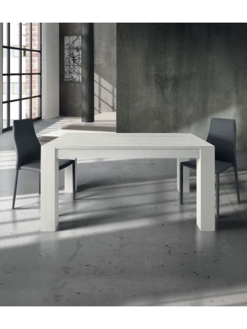 Tavolo Rovere Spazzolato bianco allungabile