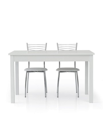 Tavolo rettangolare bianco frassinato allungabile