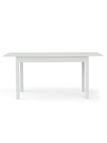 Tavolo in Legno Allungabile Bianco Frassinato