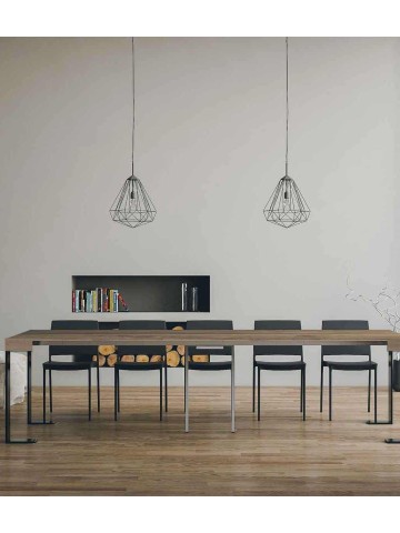 Consolle in legno allungabile Tecno