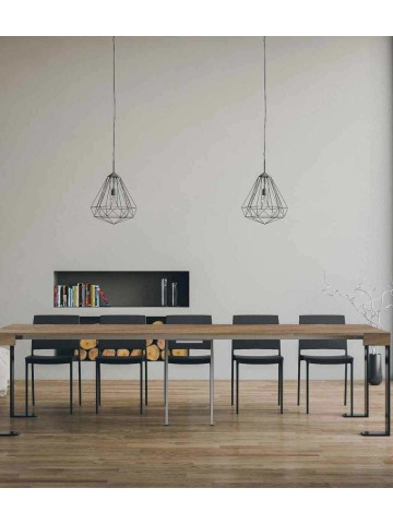 Consolle in legno allungabile Tecno