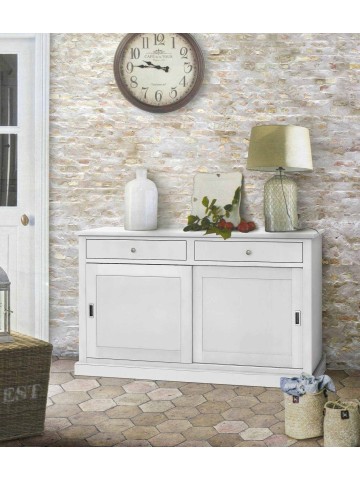 Credenza in legno 2 ante scorrevoli 2 cassetti