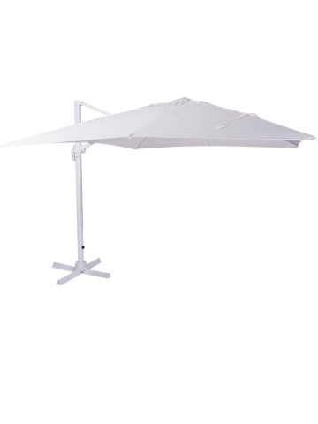 Ombrellone parasole 3x3 m ruotante palo laterale a sbalzo base a croce