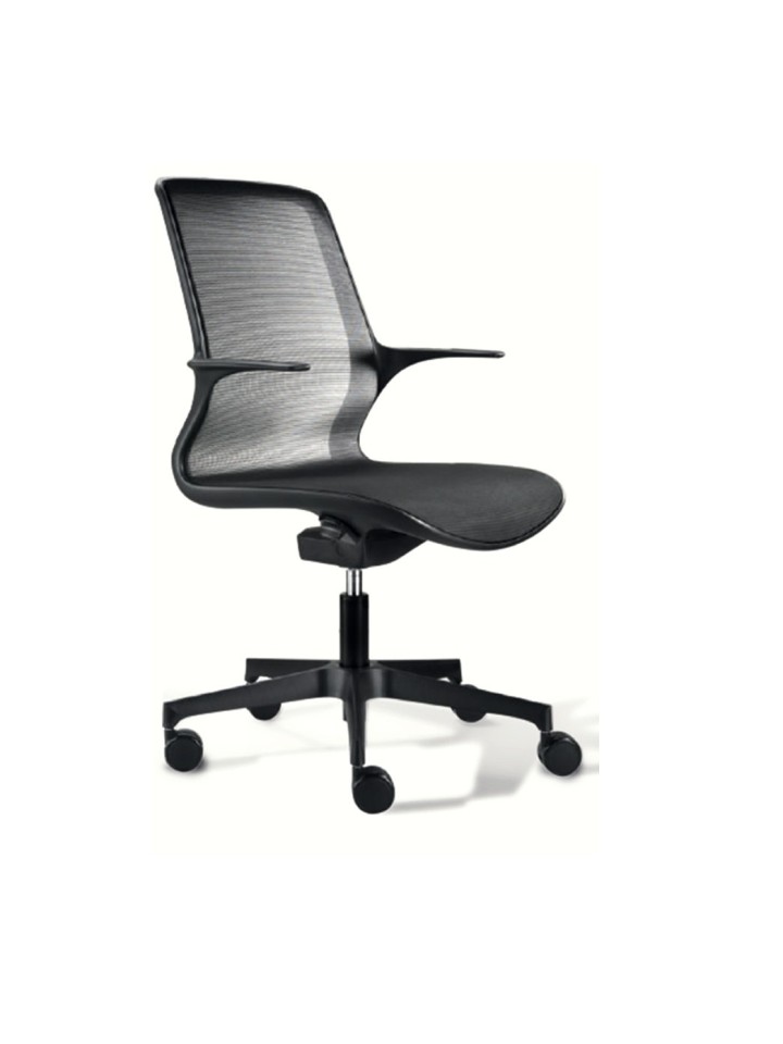 Sedia per ufficio LOOP Nera
