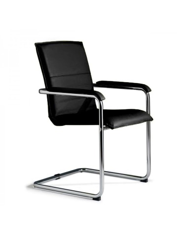 Poltrona Nera per ufficio Cubika