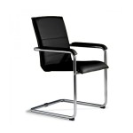 Poltrona Nera per ufficio Cubika