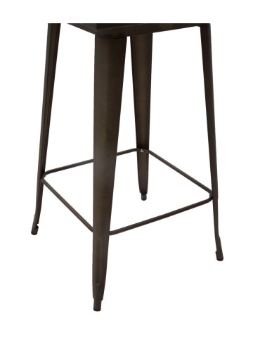 Tavolo Alto da Bar Quadrato Tolix Stile Industriale Canna di fucile