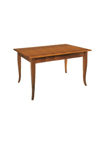 Tavolo rettangolare legno piedi a sciabola Noce