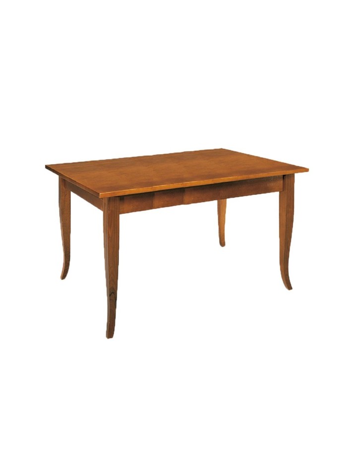 Tavolo rettangolare legno piedi a sciabola Noce