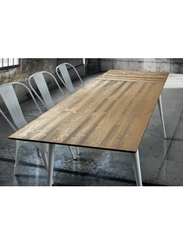 Tavolo moderno in Legno di Abete spazzolato