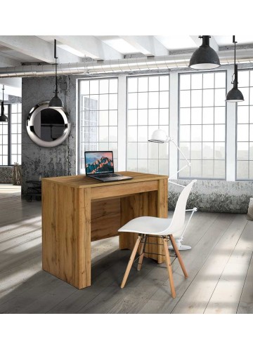 Consolle Tavolo 90 x 50 Nobilitato Rovere Nodato Allungabile 12 posti