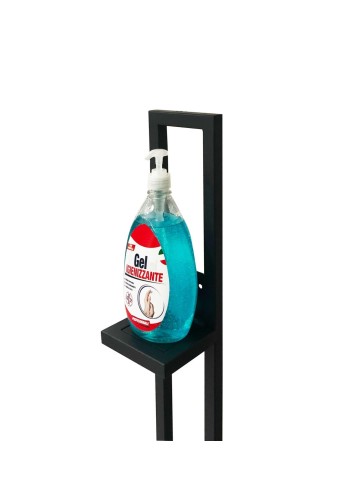 Colonnina Porta Dispenser in ferro base tonda per Igienizzante Gel Mani