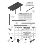 Tavolo a Libro Effetto Marmo Nero
