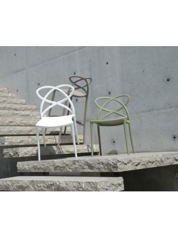 Sedia di Design in Polipropilene Avocado