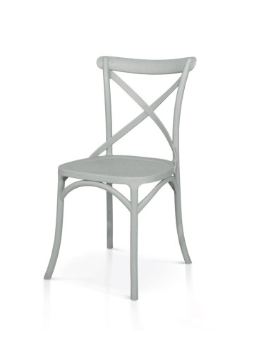 Sedia Milani in Polipropilene Grigia