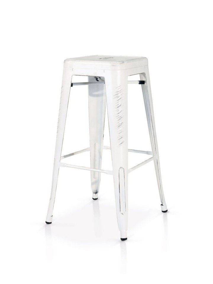 Sgabello alto TOLIX  acciaio canna di fucile