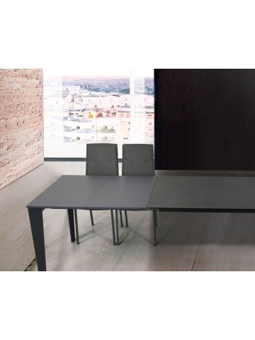 Tavolo Moderno in Vetro Grigio Allungabile