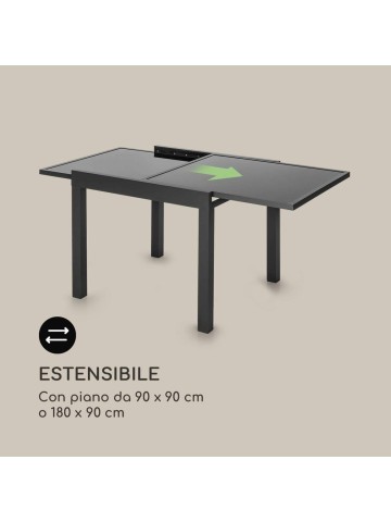 Tavolo quadrato tortora