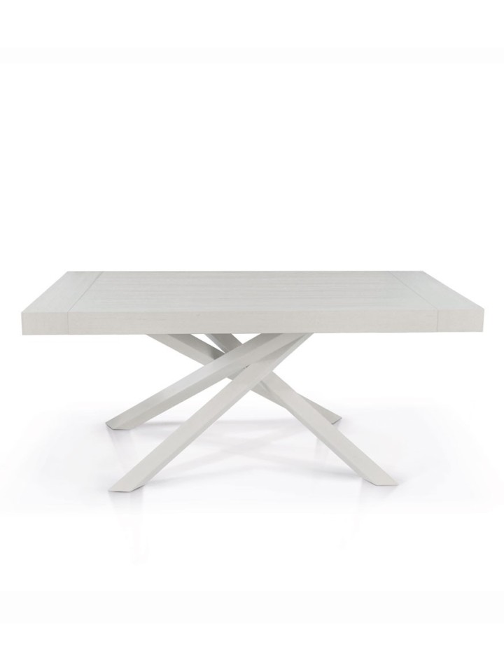 Tavolo Rettangolare Allungabile con Gambe Incrociate