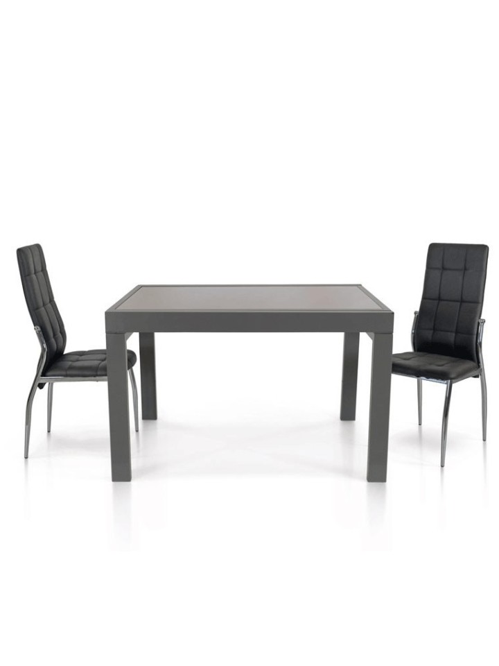 Tavolo quadrato tortora