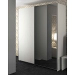 Guardaroba a due ante scorrevoli a specchio