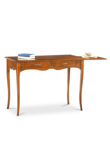 Scrittoio classico in legno 2 cassetti