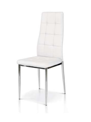 Sedia in Ecopelle Grigia