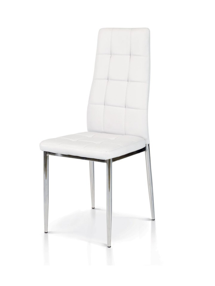 Sedia in Ecopelle Grigia