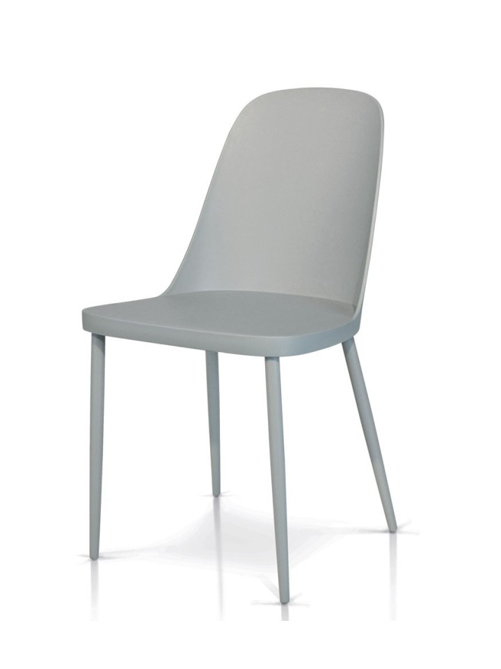 Sedia Moderna in Polipropilene Bianca