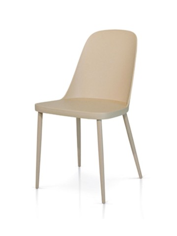 Sedia Moderna in Polipropilene Bianca