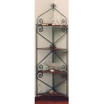 Angoliera etagere in ferro 28 x 28 H. 140