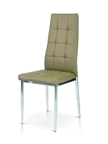 Sedia in Ecopelle Grigia