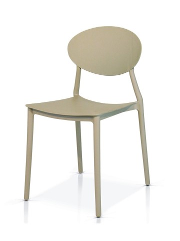 Sedia Moderna in Polipropilene Bianca