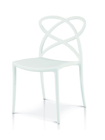 Sedia da Esteri in Polipropilene Bianca