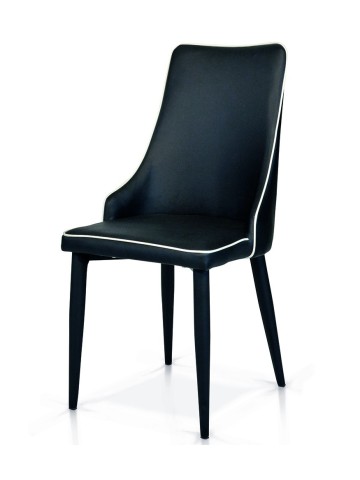 Sedia moderna imbottita in tessuto