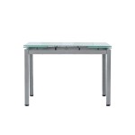 Tavolo allungabile con piano in vetro