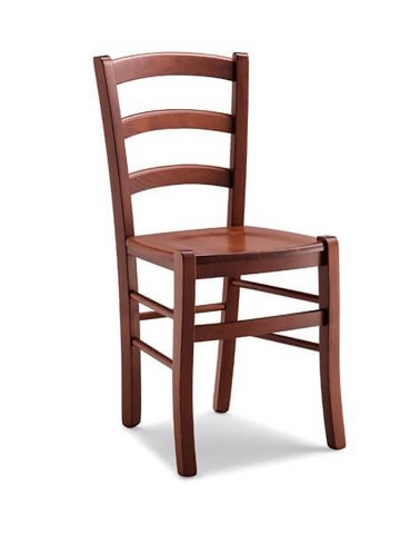 Set Tavolo 120 x 80 allungabile + 6 Sedie Venezia Colore Noce seduta massello