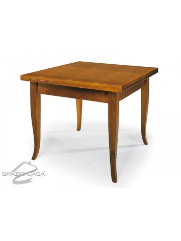 Set Tavolo quadrato allungabile + Sedie Rochelle  seduta massello Noce