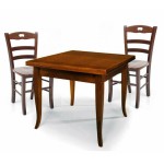 Set Tavolo da cucina 160 x 85 allungabile + 6 Sedie Legno massello