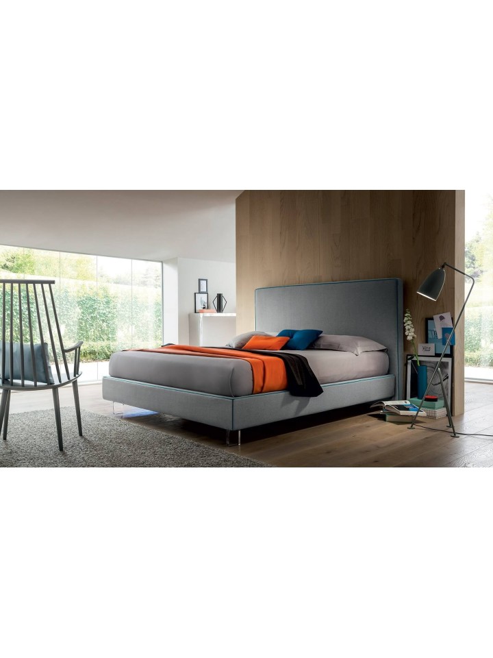 Letto imbottito design semplice Charles Felis