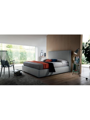 Letto Singolo Imbottito Design Semplice Charles Felis