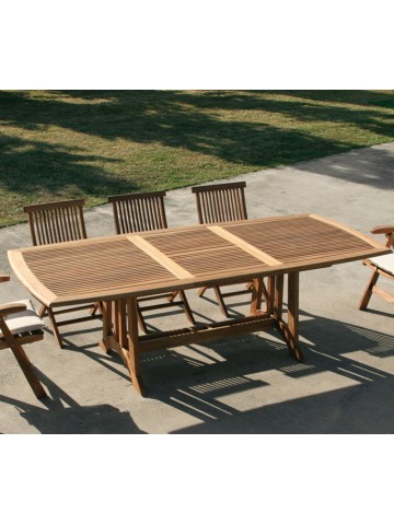 Tavolo da esterno in Teak Amalfi